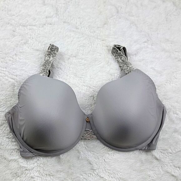 Natori Gray Lace Strap Bra - Picture 1 of 8
